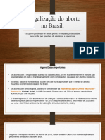 A Legalização Do Aborto No Brasil