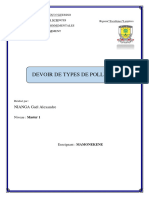 Devoir Type de Pollution