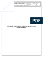 SOP0008 - Standard Operating (Work) Procedure-Foundation Soil CLASSIFICATION