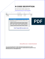 Scania Pin Code Decryption