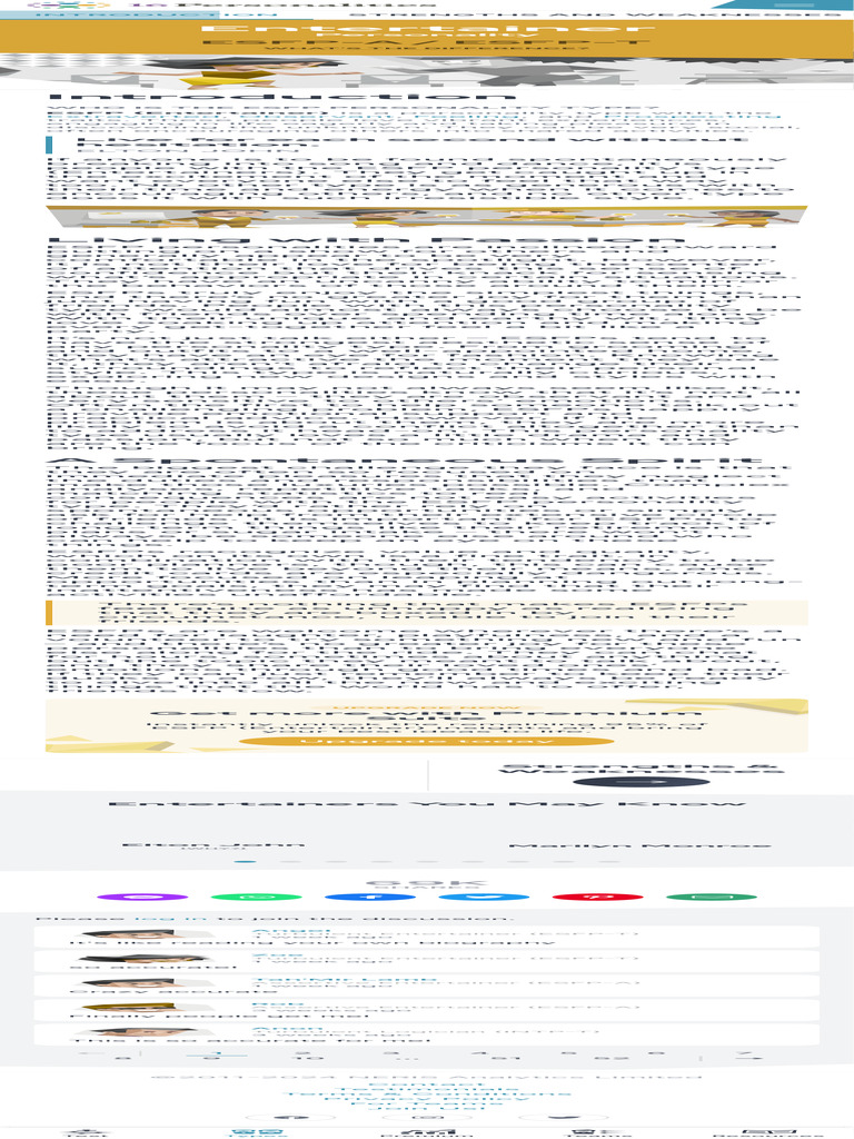 Introduction Esfp Personality Entertainer 16personalities Pdf