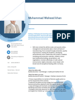 Muhammad Waheed Khan: Personal Information