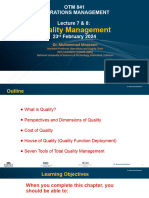 Lecture 7 8 Quality Management