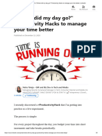 (99+) - Where Did My Day Go - Productivity Hacks To Manage Your Time Better - LinkedIn