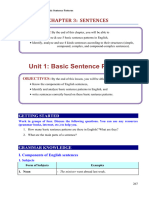 SENTENCE PATTERNS - Theories