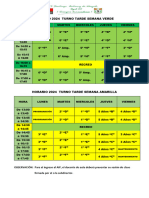 Horario 2024 Turno Final