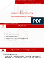 E2UC202C Unit 1 Lec 1 - Introduction To OOP