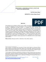 Universitários Cegos A Visão Dos Alunos e A Falta de Visão Dos Professores