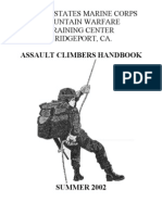 ASSAULT CLIMBERS HANDBOOK 2002 – US MARINE CORPS MOUNTAIN WARFARE TRAINING CENTER