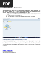 Smart Forms – Text and Data