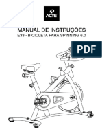 Manual de Instruções: E33 - Bicicleta para Spinning 6.0