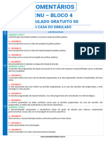 Comentários - CNU - Bloco 4 - Simulado Gratuito 00