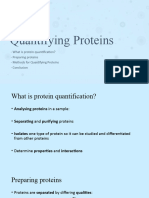 Quantifying Proteins Presentation