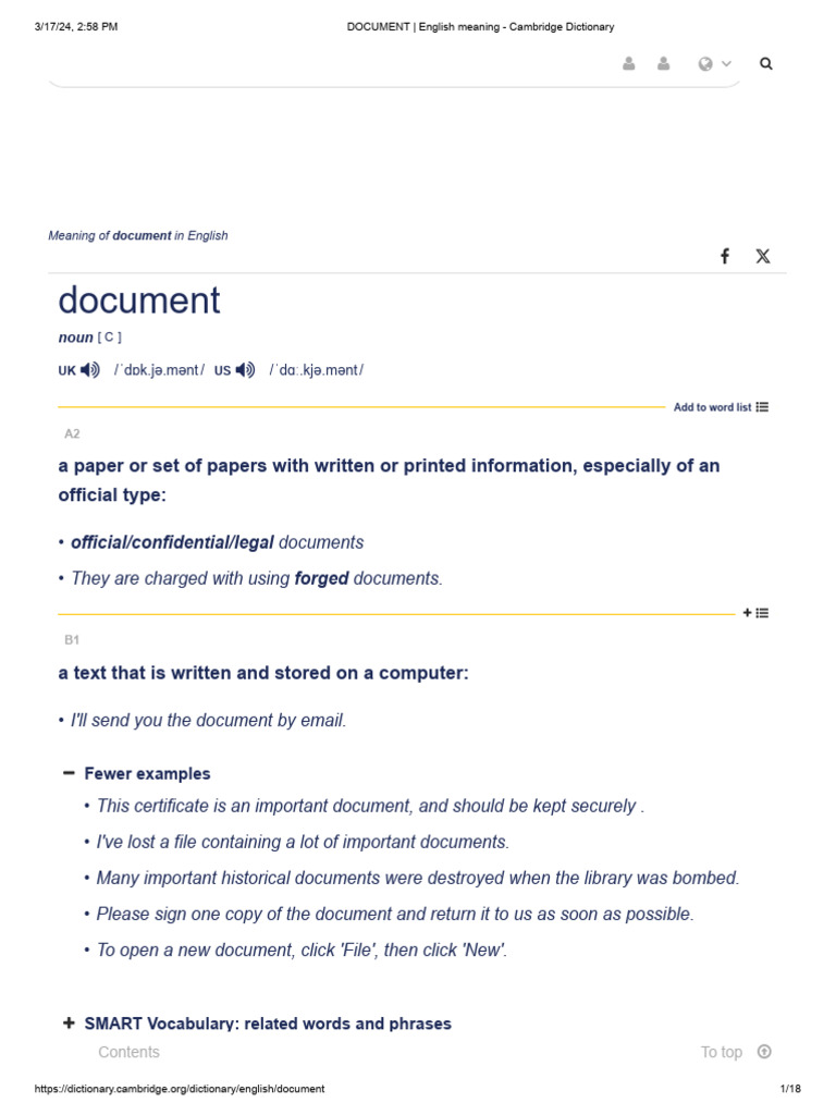 DOCUMENT English Meaning Cambridge Dictionary Download Free PDF 