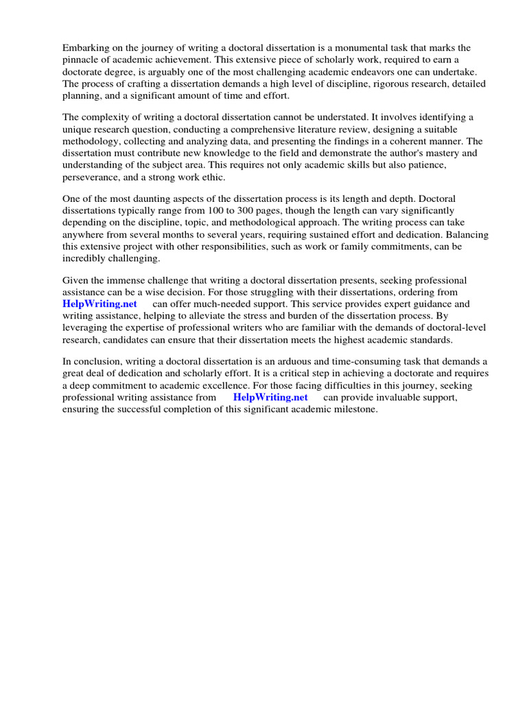 Essential Guide to Writing a Doctoral Dissertation | PDF | Thesis ...