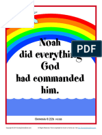 Genesis 6 22 B Bible Verse Poster