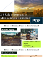 2.4 Role of Humans in Maintaining A Balanced Nature