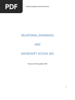 Relational Databases and Microsoft Access V4.0