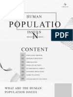 Human Population Issues - Group 3