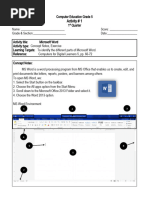 Labeled Diagram of MS Word 2016 Interface | PDF | Microsoft Word | Software