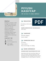 Piyush Kashyap: 3D Artist & Video Editor