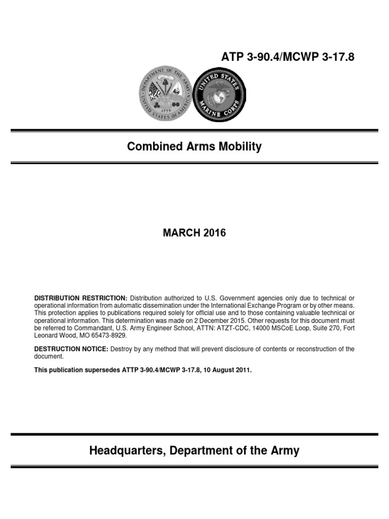 Combined Arms Mobility Operations Guide | PDF | Maneuver Warfare ...