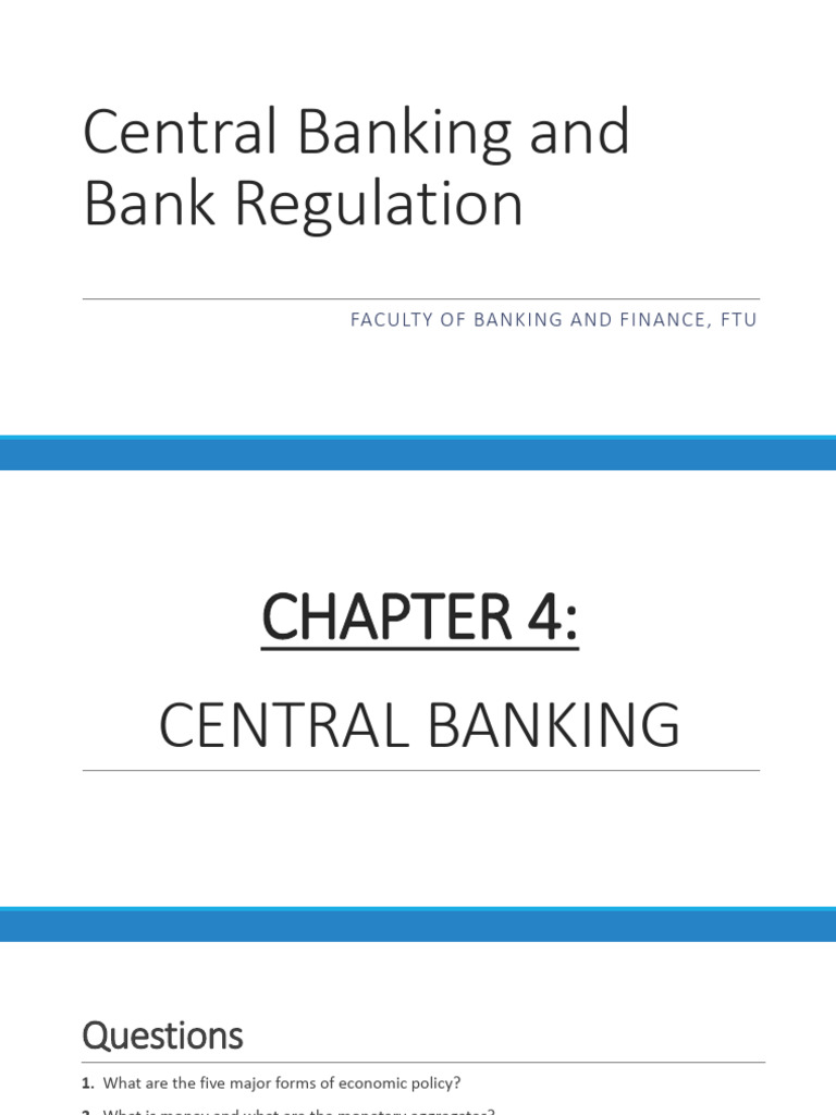 Central Banking and Monetary Policy Overview | PDF | Money Supply ...