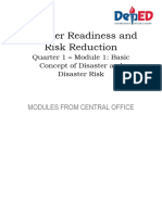 DRRR Q1 Module 1 Basic Concept of Disaster and Disaster Risk