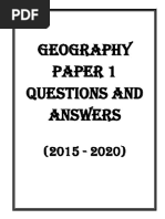 2017 Geography Paper 1 Past Paper Pdf
