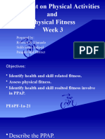 Assessment On Physical Activities and Physical Fitness Q1-W3