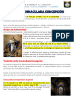 Dia de La Inmaculada Concepción y Inicio de Adviento Diciembre PDF
