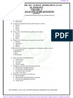 11th Zoology Volume 1 2 Book Back One Marks Study Material English Medium