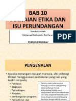 BAB 10 - Piawaian Etika & Isu Perundangan