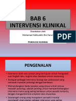BAB 6 - Intervensi Klinikal (I)