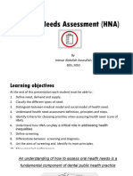 Health Needs Assessment