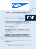 Request for Quotation in SAP FIORI