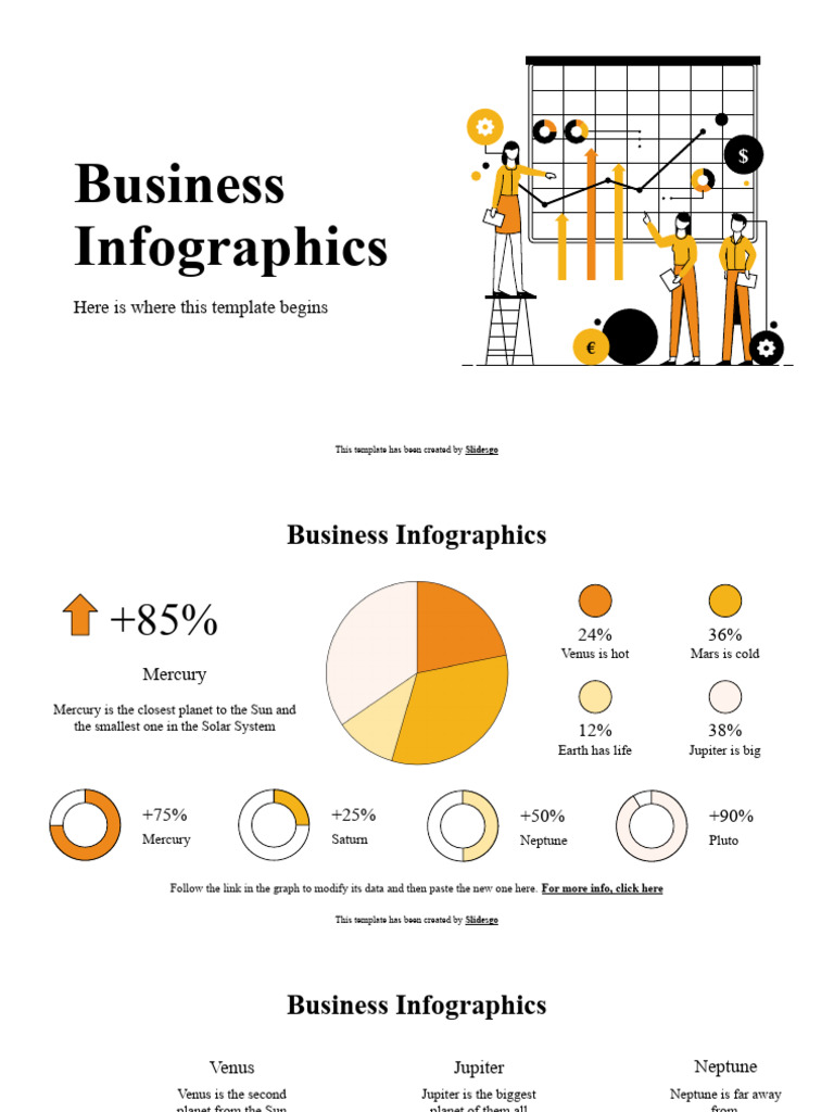 Business Infographics Template Guide | PDF | Planets | Planets In Astrology
