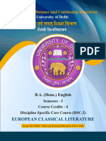 European Classical Literature Unit 1-3 