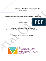 Conjuntos Numéricos. 01. Números Naturais. 03. Revisão. Parte 2