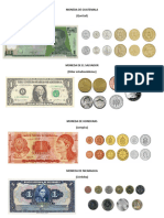 Monedas de Centroamerica Pequeñas