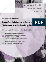 Enseñar Historia, ¿Para Qué Género, Ciudadanía y Democracia