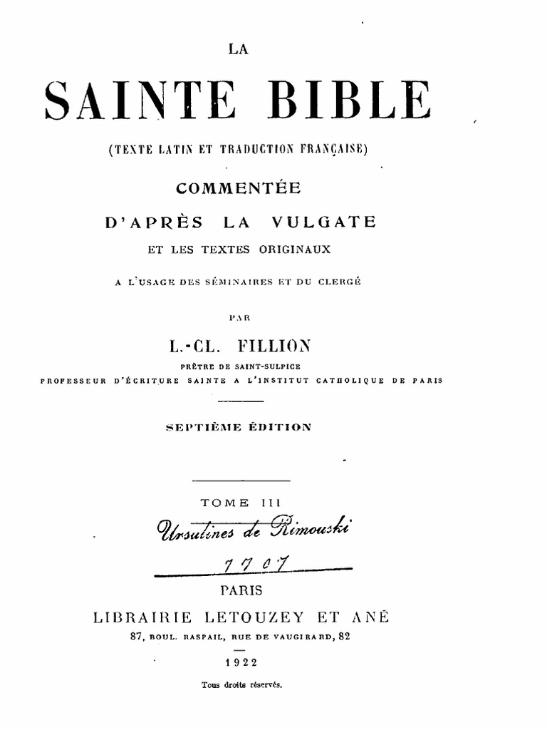 Analyse des Paralipomènes Bibliques | PDF | Livres des Rois | Bible