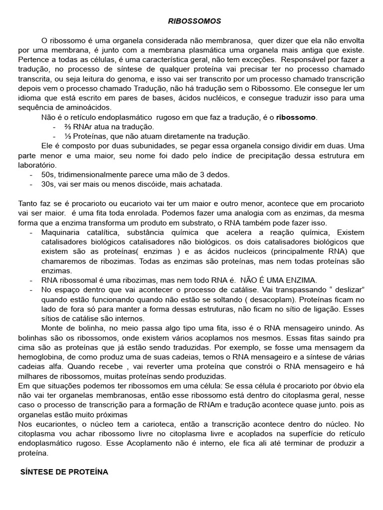 Ribossomos documentos google download gr tis pdf ribossomo rna