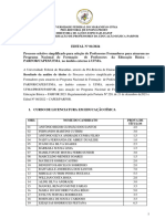 Resultado Da Análise de Títulos Do Processo Seletivo Simplificado para Seleção de Professores