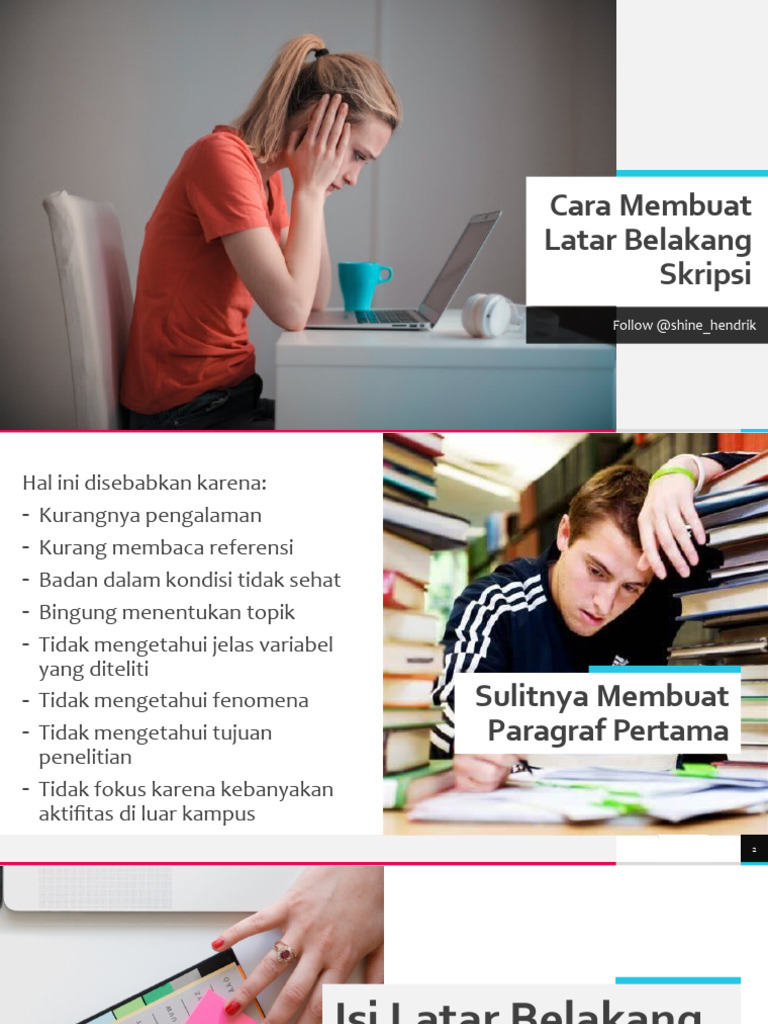 Cara Membuat Latar Belakang Skripsi | PDF