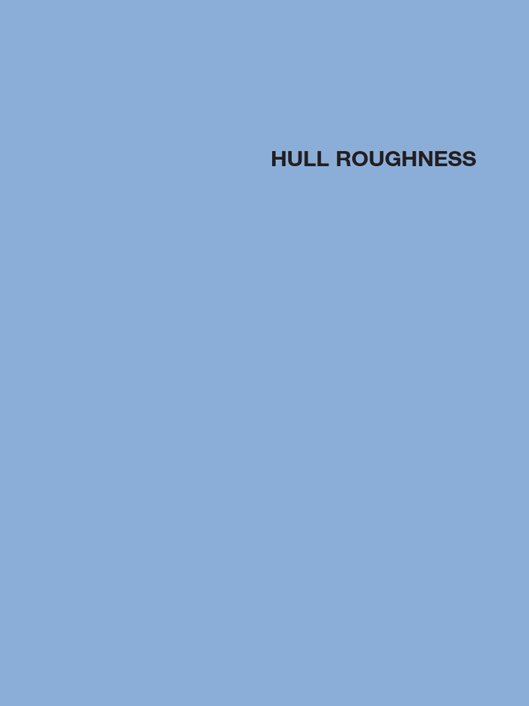 03 Hull Roughness | PDF | Surface Roughness | Drag (Physics)