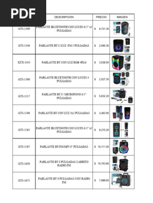 Parlantes y Accesorios Bluetooth | PDF