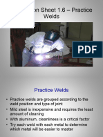 Information Sheet 1.6 Practice Welds