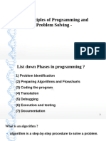 Principles of Programming Languge-Algorithm and Flow Chart