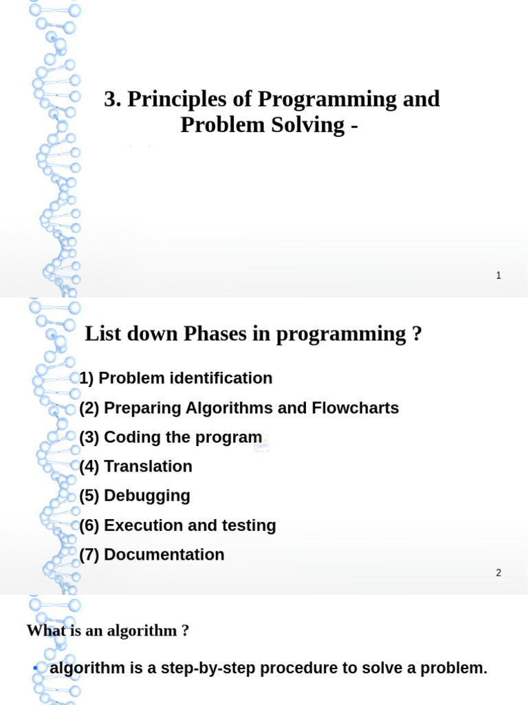 Principles of Programming Languge-Algorithm and Flow Chart | PDF